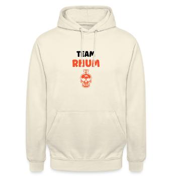 Rhum - Sweat-shirt à capuche unisexe - vanille - Devant - Alina (178cm) & Michal (187cm)