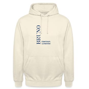 Bruno - Sweat-shirt à capuche unisexe - vanille - Devant - Alina (178cm) & Michal (187cm)