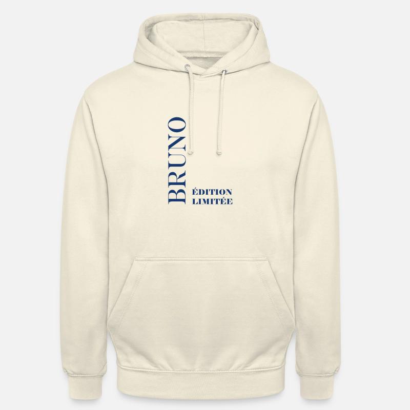 Bruno - Sweat-shirt à capuche unisexe - vanille