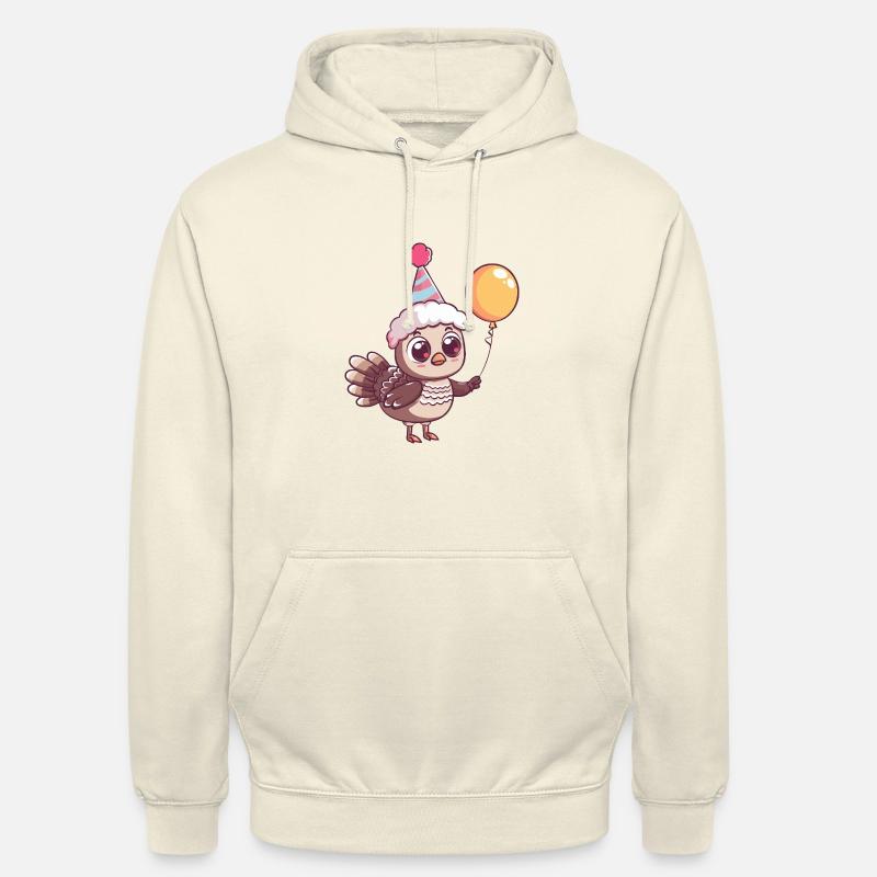 Dinde Anniversaire Bébé - Sweat-shirt à capuche unisexe - vanille