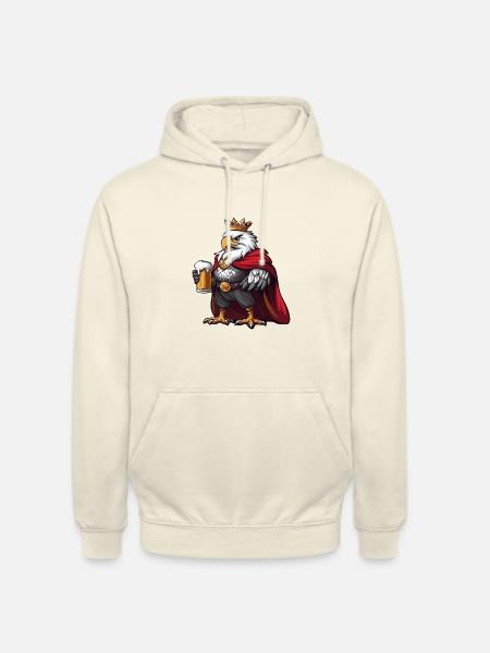 Bière Eagle Drôle - Sweat-shirt à capuche unisexe - vanille