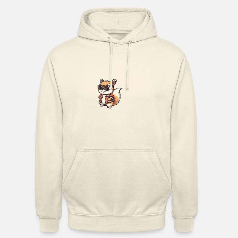 Eichhörnchen Comic Urlaub - Unisex Hoodie - Vanille-Milchshake