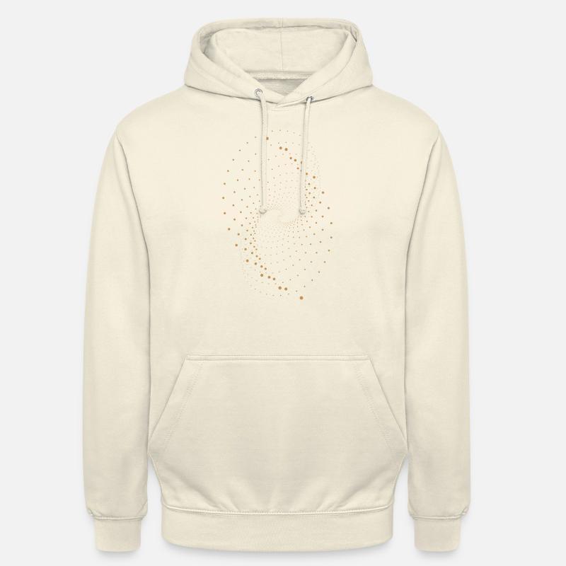 Conception de points abstraits - Sweat-shirt à capuche unisexe - vanille