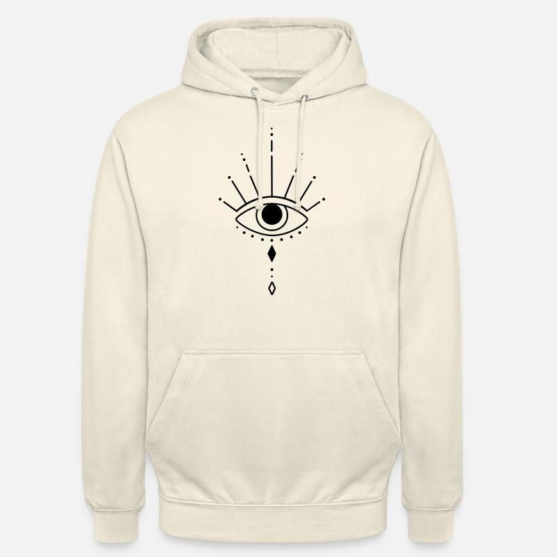 L’œil qui voit tout - Sweat-shirt à capuche unisexe - vanille