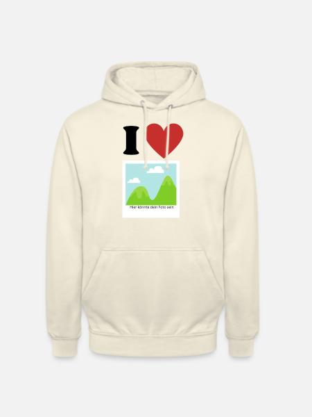 I Love - Unisex Hoodie - Vanille-Milchshake