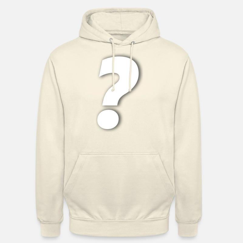 Point d’interrogation - Sweat-shirt à capuche unisexe - vanille