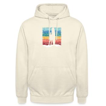 Surfer - Unisex Hoodie - vanilla - Front - Alina (178cm) & Michal (187cm)