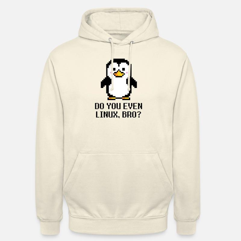 Do you even Linux, bro? - Unisex Hoodie - Vanille-Milchshake