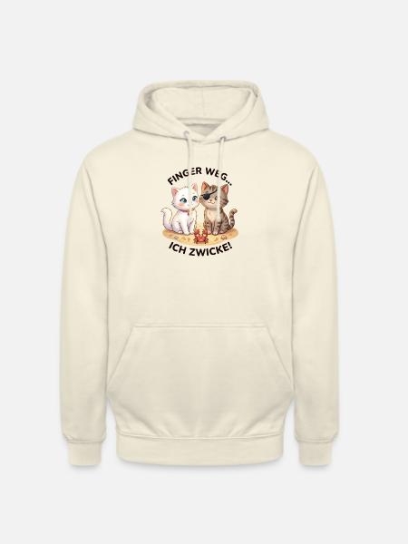 Katzen Strand Krabbe Spruch - Unisex Hoodie - Vanille-Milchshake
