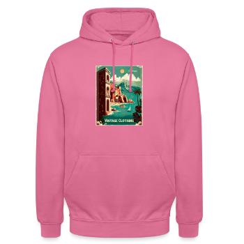 Vintage Clothing Coast - Unisex Hoodie - Pink - Vorne - Alina (178cm) & Michal (187cm)