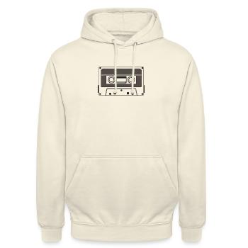 Kassette - Unisex Hoodie - Vanille-Milchshake - Vorne - Alina (178cm) & Michal (187cm)