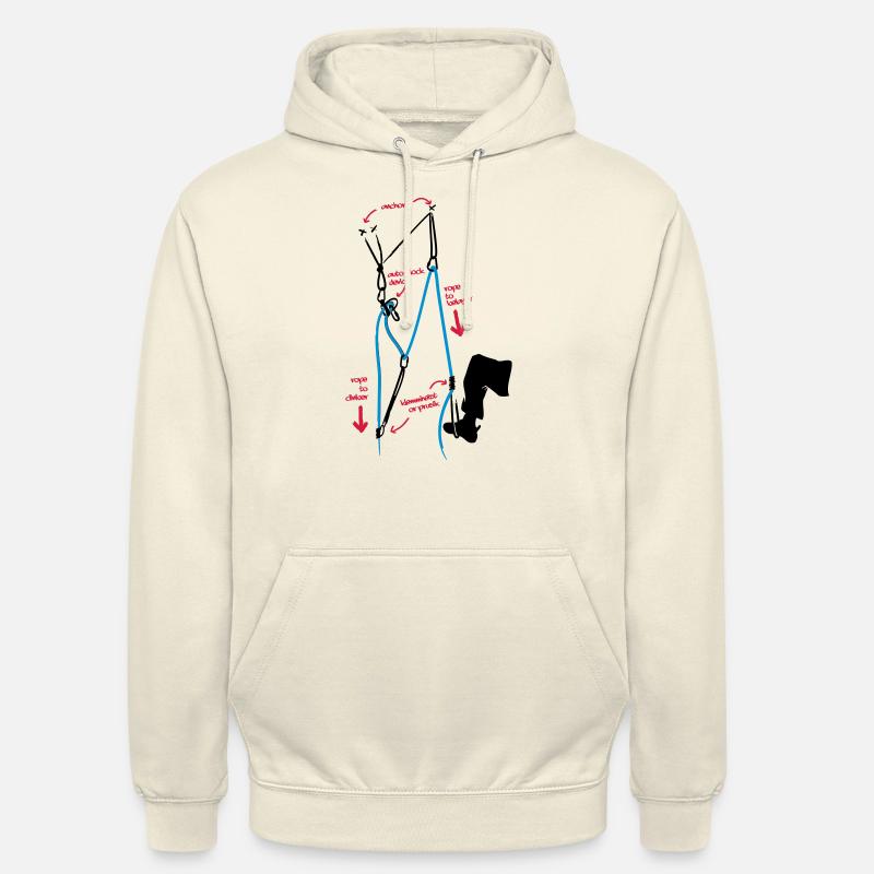Klatring - Trinse med kamerat redning - Unisex-hettegenser - vanilje-milkshake
