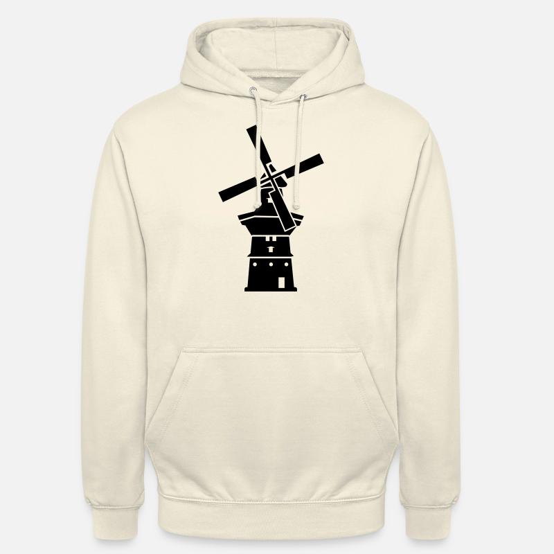 Moulin à vent - Sweat-shirt à capuche unisexe - vanille