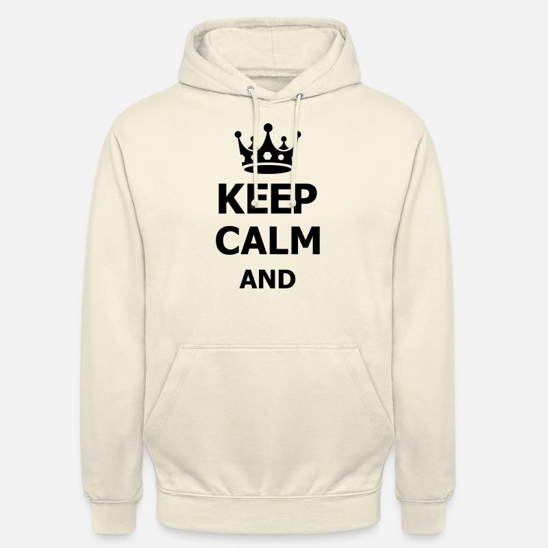 keep calm - Sweat-shirt à capuche unisexe - vanille
