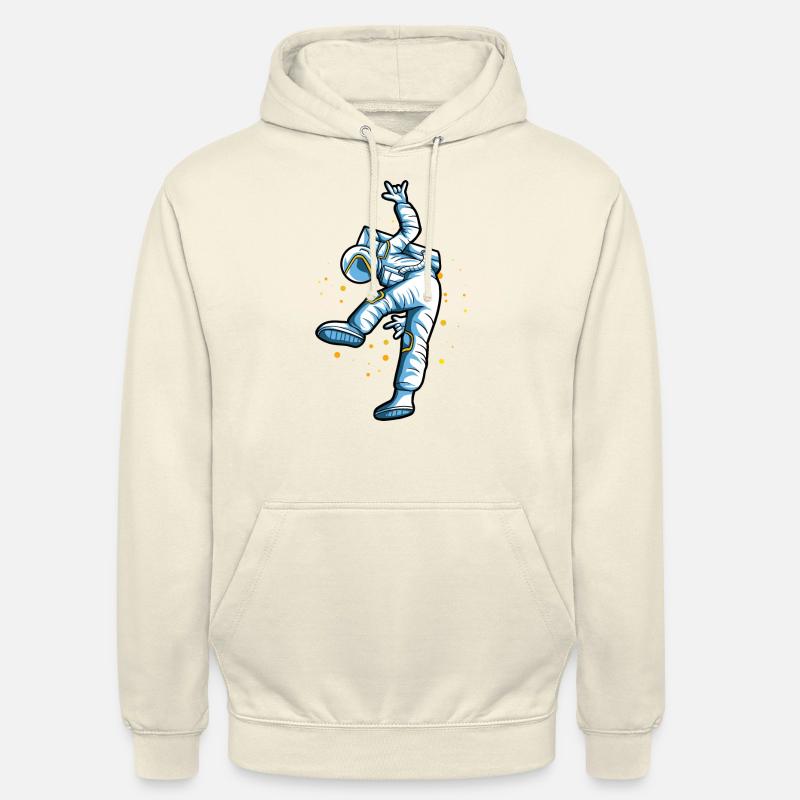 Les astronautes de l’espace extra-extérieur dansent - Sweat-shirt à capuche unisexe - vanille