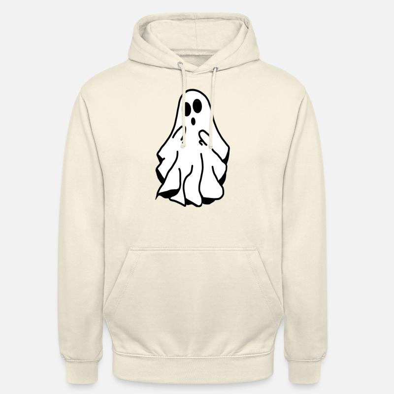 Fantôme de dessin animé - Sweat-shirt à capuche unisexe - vanille