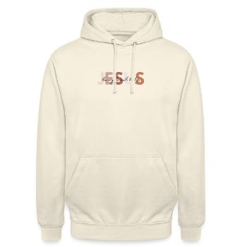 Jesus the way the truth the life - Unisex Hoodie - vanilla - Front - Alina (178cm) & Michal (187cm)