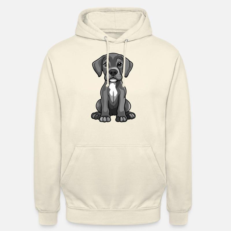 Great Dane Hund Comic Niedlich - Unisex Hoodie - Vanille-Milchshake