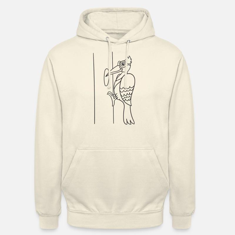 Specht, Vogel, Geschenk, Geschenkidee - Unisex Hoodie - Vanille-Milchshake