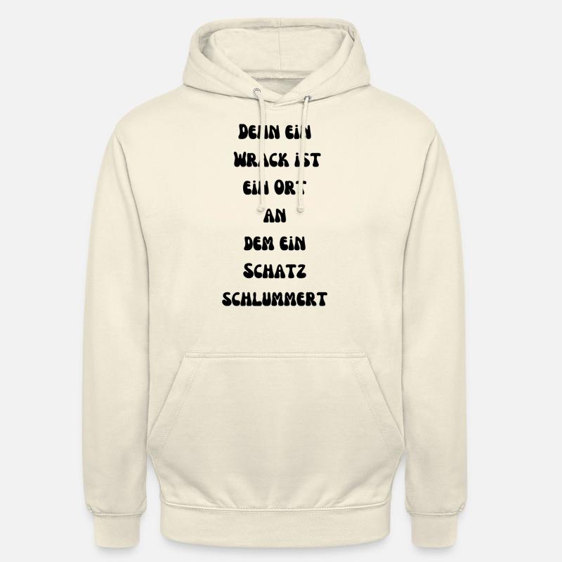 Ein Wrack, ein Schatz - Unisex Hoodie - Vanille-Milchshake