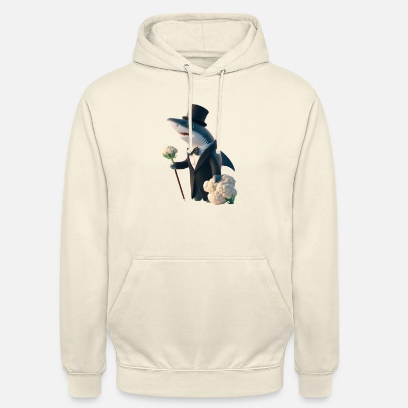 M. Requin le chou-fleur - Sweat-shirt à capuche unisexe - vanille