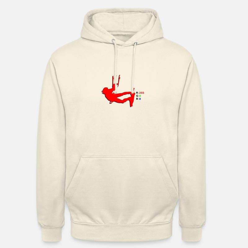 Kitesurf Rouge - Sweat-shirt à capuche unisexe - vanille