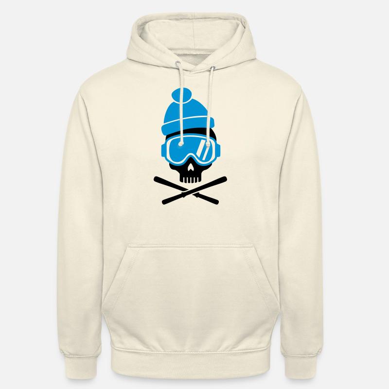 Ski - Sweat-shirt à capuche unisexe - vanille