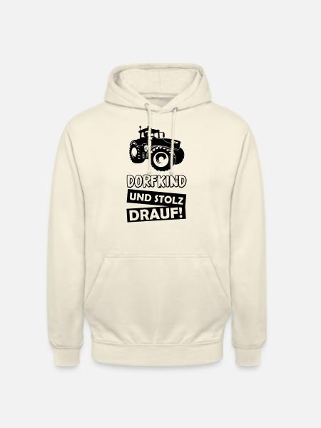dorfkind_stolz_drauf_01 - Unisex Hoodie - Vanille-Milchshake