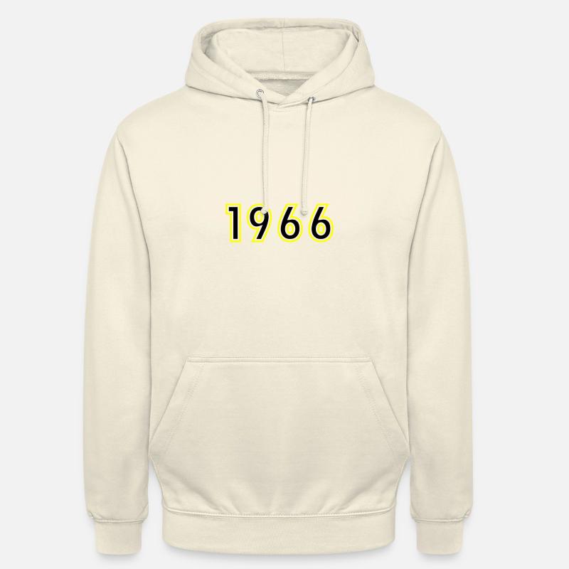 1966 Année Anniversaire - Sweat-shirt à capuche unisexe - vanille