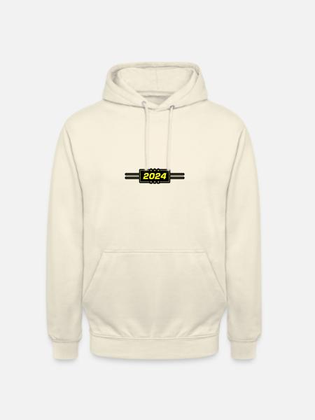 Année 2024 - Sweat-shirt à capuche unisexe - vanille