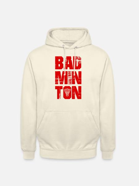 Badminton Sport - Unisex Hoodie - Vanille-Milchshake