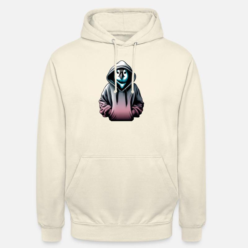 Hacker Pinguin mit Pullover - Unisex Hoodie - Vanille-Milchshake