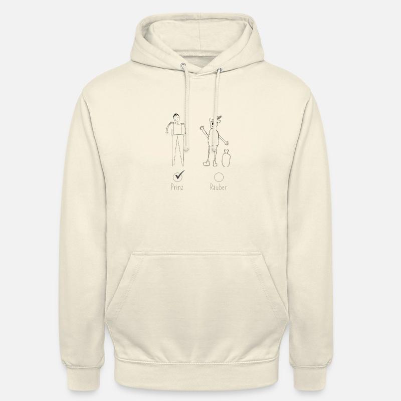 Prinz oder Räuber? Prinz! - Unisex Hoodie - Vanille-Milchshake