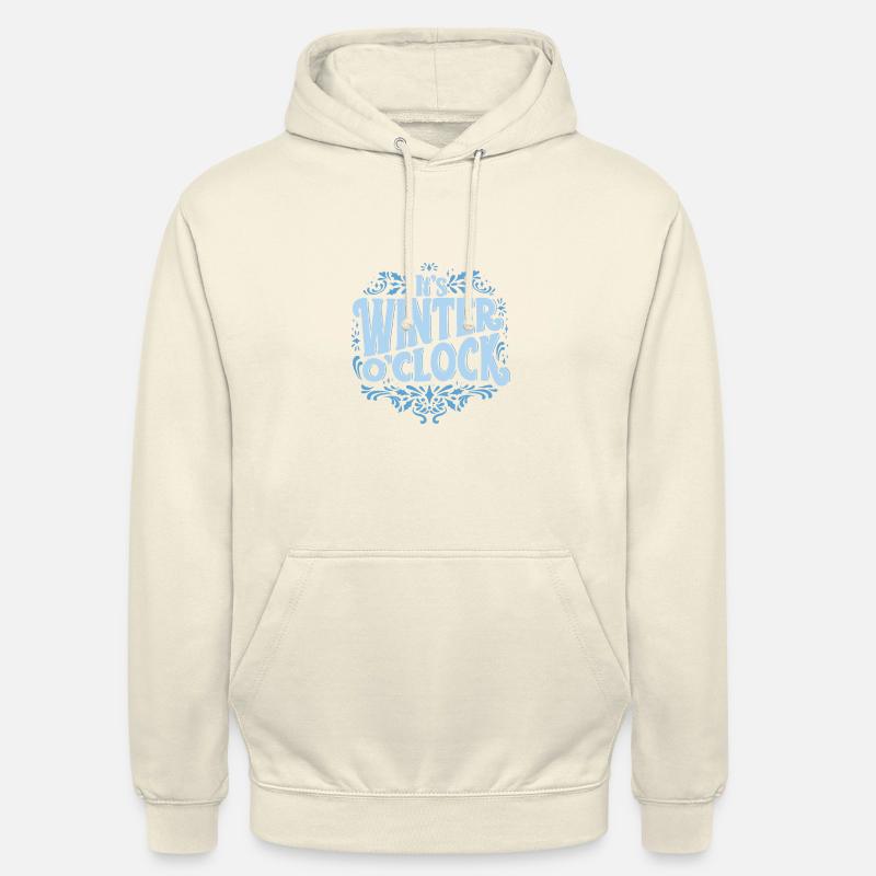it's winter o'clock - Unisex Hoodie - Vanille-Milchshake