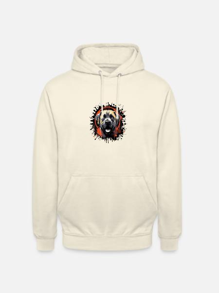 Kangal Dog Portrait - Unisex Hoodie - vanilla
