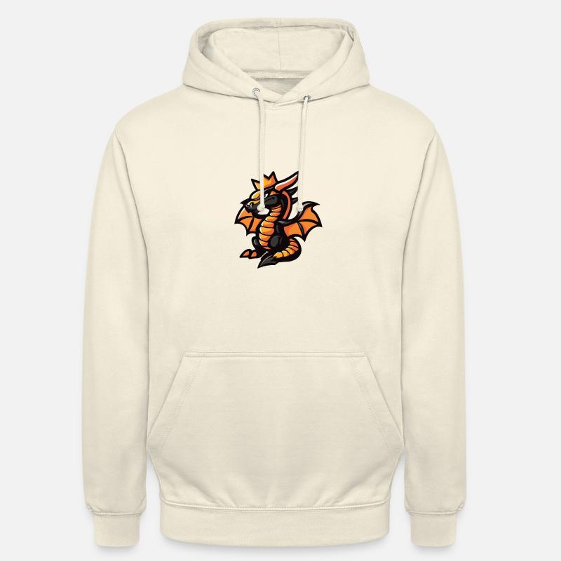 Drache Comic Krone - Unisex Hoodie - Vanille-Milchshake