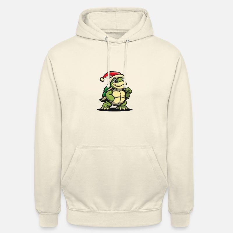 Noël tortue - Sweat-shirt à capuche unisexe - vanille
