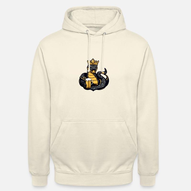 Snake Cobra Bière Drôle - Sweat-shirt à capuche unisexe - vanille
