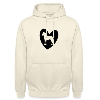Frisian Heart2 - Unisex Hoodie - vanilla - Front - Alina (178cm) & Michal (187cm)