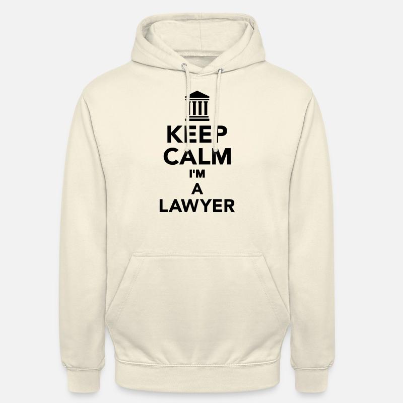 Keep calm I'm a Lawyer - Sweat-shirt à capuche unisexe - vanille