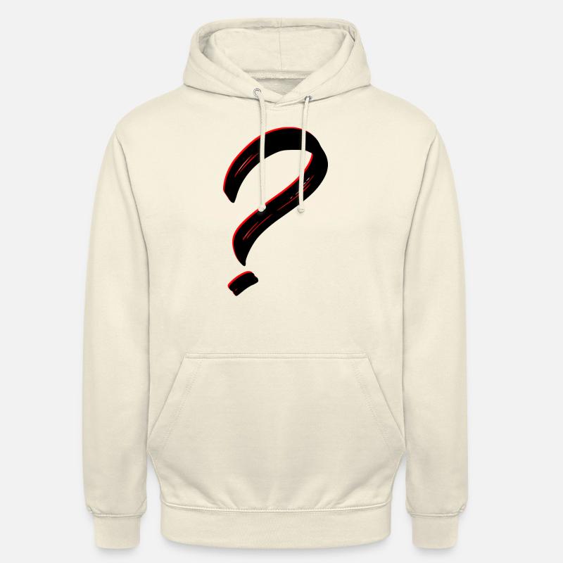 Point d’interrogation - Sweat-shirt à capuche unisexe - vanille