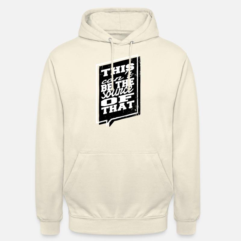 Programmation, Informaticien, Humour, Informatique - Sweat-shirt à capuche unisexe - vanille