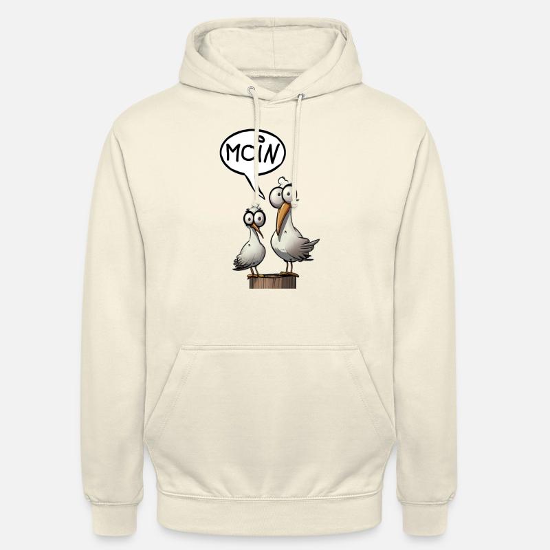 Die Bäädden Möwen - Möwe moin - Unisex Hoodie - Vanille-Milchshake