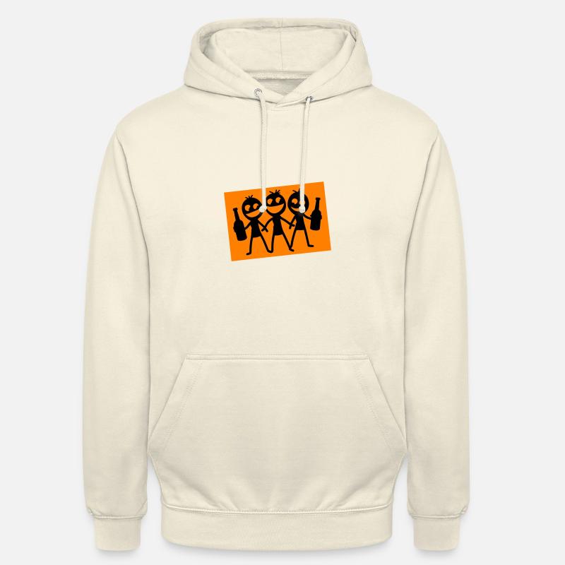 Strichmännchen Junggesellenabschied - Unisex Hoodie - Vanille-Milchshake