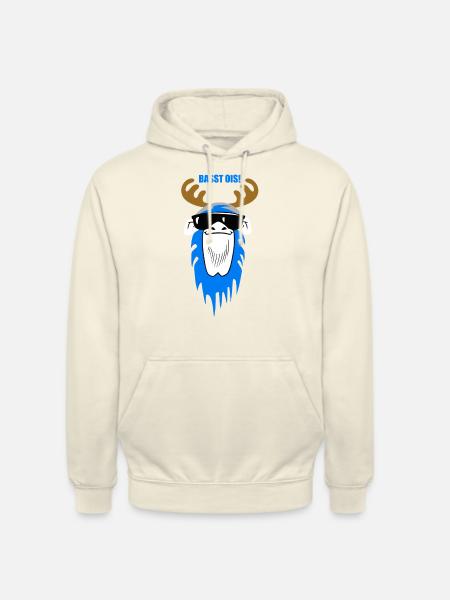 Bavarian Monkey "Basst ois!" - Unisex Hoodie - Vanille-Milchshake