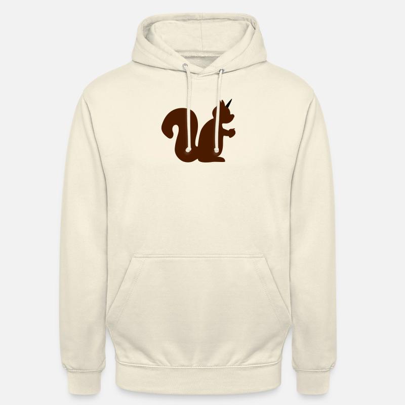 Écureuil licorne - Sweat-shirt à capuche unisexe - vanille