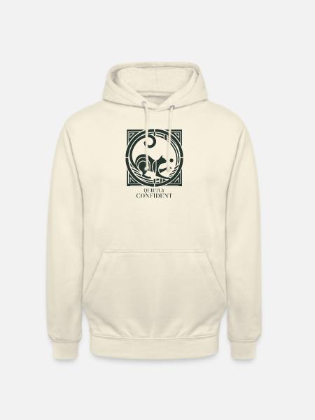 Quietly Confident – Katze Statement - Unisex Hoodie - Vanille-Milchshake