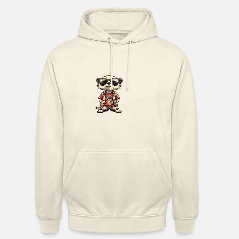 Erdmännchen Comic Urlaub - Unisex Hoodie - Vanille-Milchshake
