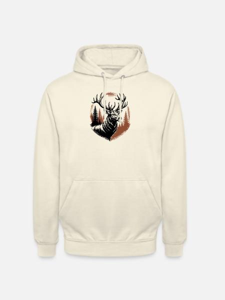 Hirsch - Unisex Hoodie - Vanille-Milchshake