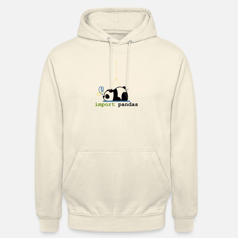 Python-Witze Pandas importieren Programmierung - Unisex Hoodie - Vanille-Milchshake